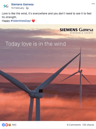Siemens Gamesa Facebook post
